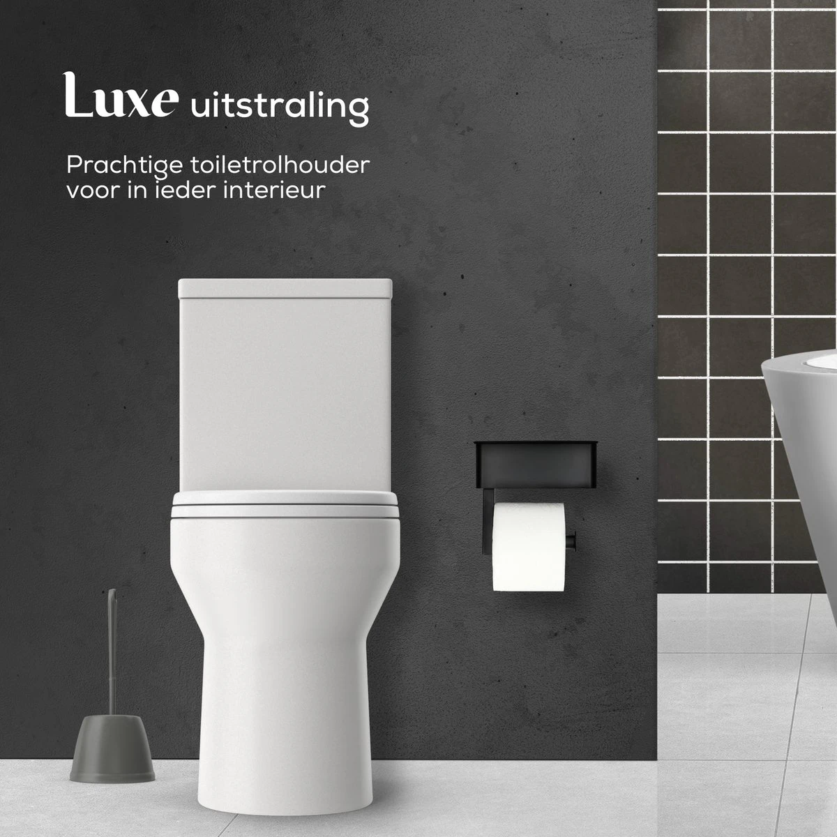 Gatot Goodies RVS Toiletrolhouder Met Plankje - WC Rolhouder Zwart Zonder Boren –Toiletpapierhouder Zelfklevend – Met Lade 5 Gatot Goodies RVS Toiletrolhouder Met Plankje - WC Rolhouder Zwart Zonder Boren –Toiletpapierhouder Zelfklevend – Met Lade - Afbeelding 5
