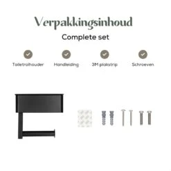 Gatot Goodies RVS Toiletrolhouder Met Plankje - WC Rolhouder Zwart Zonder Boren –Toiletpapierhouder Zelfklevend – Met Lade 15 Gatot Goodies RVS Toiletrolhouder Met Plankje - WC Rolhouder Zwart Zonder Boren –Toiletpapierhouder Zelfklevend – Met Lade -Merkloos Verkoop 1200x1200 273
