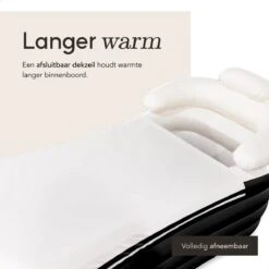 Airlie Opblaasbaar Ligbad Voor Volwassenen – Comfortabel - Opblaasbad - Zitbad - Badkuip – Bath Tub – Opvouwbaar Bad – Bath Bucket – Dubbel Hoofdkussen - Zwart - GRATIS Elektrische Pomp -Merkloos Verkoop 1200x1200 2735