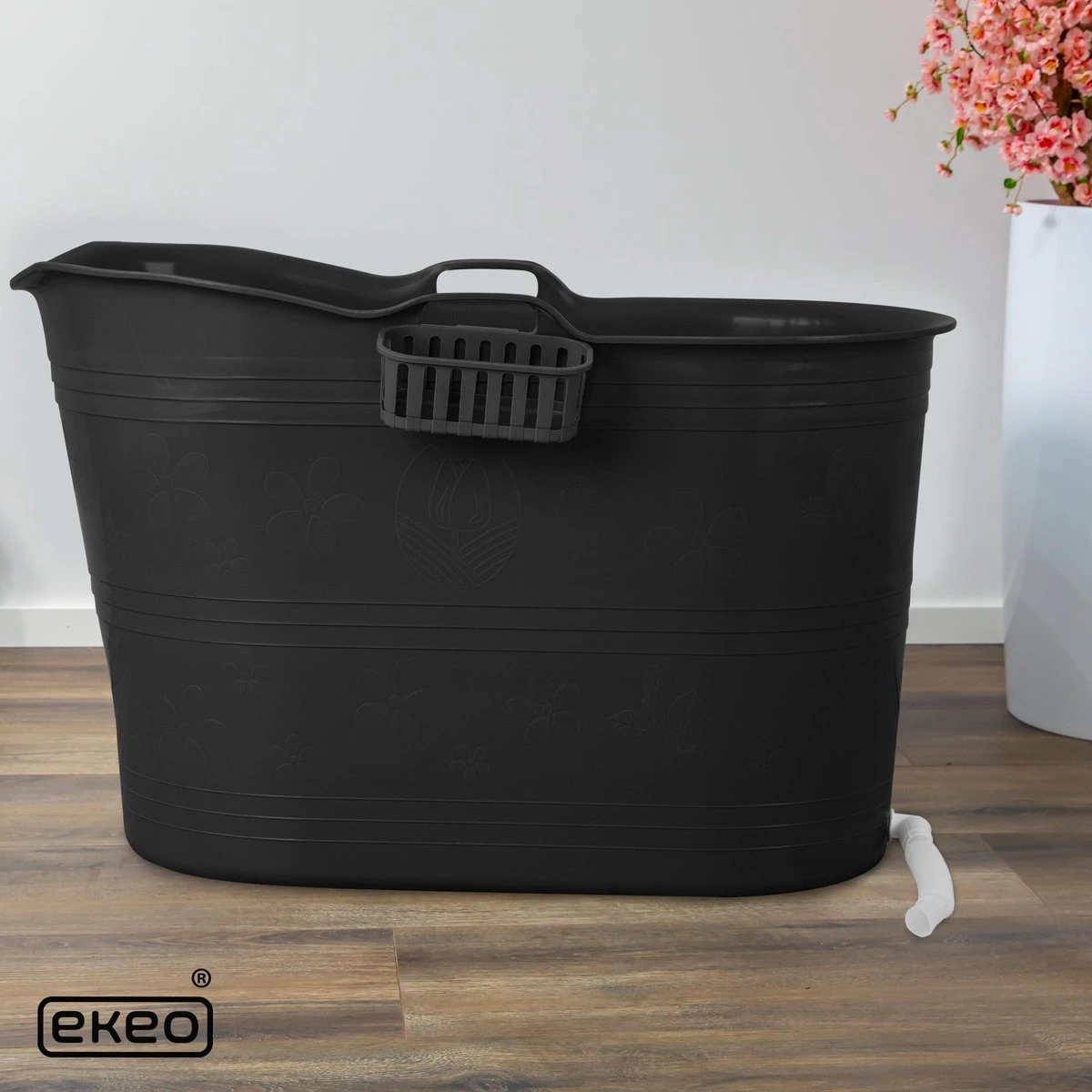 EKEO Zitbad - 210L - Mobiele Badkuip - Bath Bucket - Zwart 3 EKEO Zitbad - 210L - Mobiele Badkuip - Bath Bucket - Zwart - Afbeelding 3