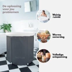 BETUB Zitbad Opvouwbare Badkuip Folding Bath Bathtub – Zit Zwembad – Ijsbad – Warm Bad – Ontspanning – Voor Onder De Douche – Tuin - Balkon Incl. Zitkussen -Merkloos Verkoop 1200x1200 2757