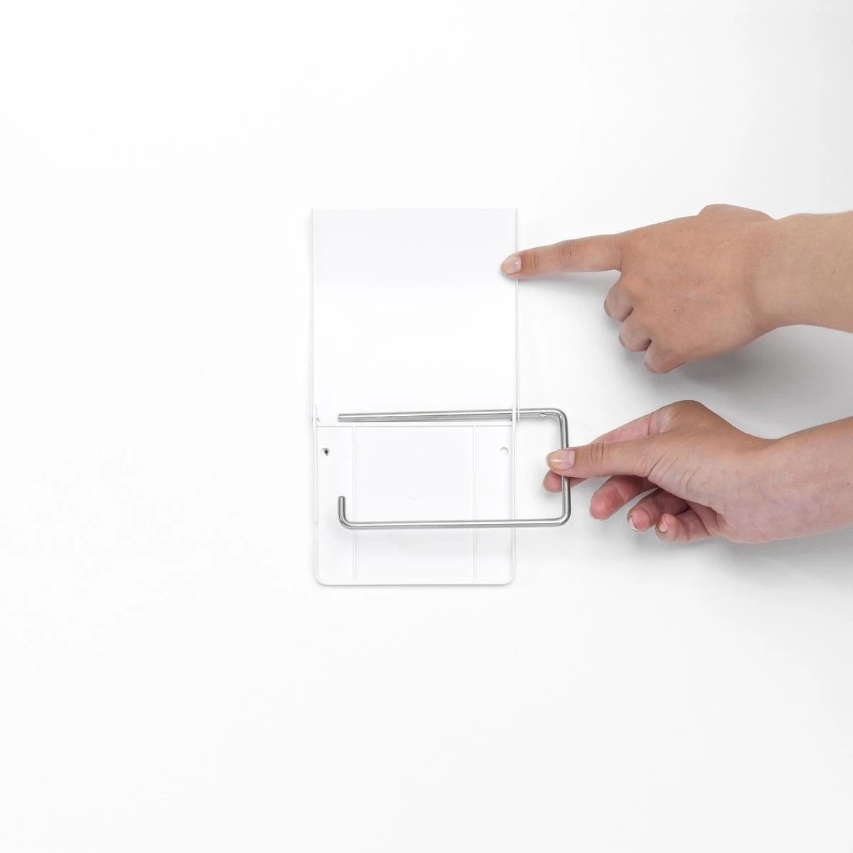 Brabantia ReNew WC Rolhouder - Met Klep - White 8 Brabantia ReNew WC Rolhouder - Met Klep - White - Afbeelding 8