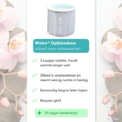 WOTRE Zitbad - Bath Bucket - Ijsbad - Wim Hof Methode - Bad Voor Volwassenen - Mobiele Badkuip - Grijs - 180L -Merkloos Verkoop 1200x1200 2772