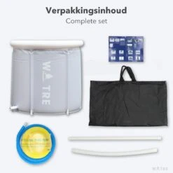 WOTRE Zitbad - Bath Bucket - Ijsbad - Wim Hof Methode - Bad Voor Volwassenen - Mobiele Badkuip - Grijs - 180L -Merkloos Verkoop 1200x1200 2775