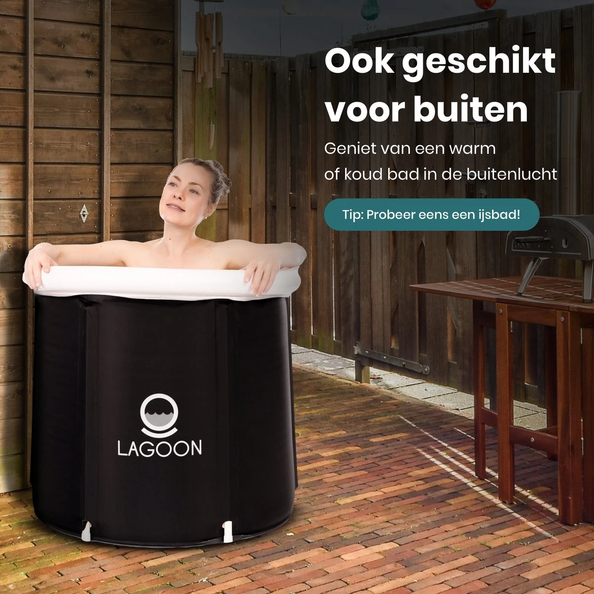 Lagoon® Opblaasbaar Zitbad Voor Volwassenen Bathbucket - Met Relaxing Giftset - Wim Hof Methode - Opvouwbaar & Inklapbaar Spa Bad - Bath Bucket - IJsbad - Opblaasbad - Dompelbad 3 Lagoon® Opblaasbaar Zitbad Voor Volwassenen Bathbucket - Met Relaxing Giftset - Wim Hof Methode - Opvouwbaar & Inklapbaar Spa Bad - Bath Bucket - IJsbad - Opblaasbad - Dompelbad - Afbeelding 3