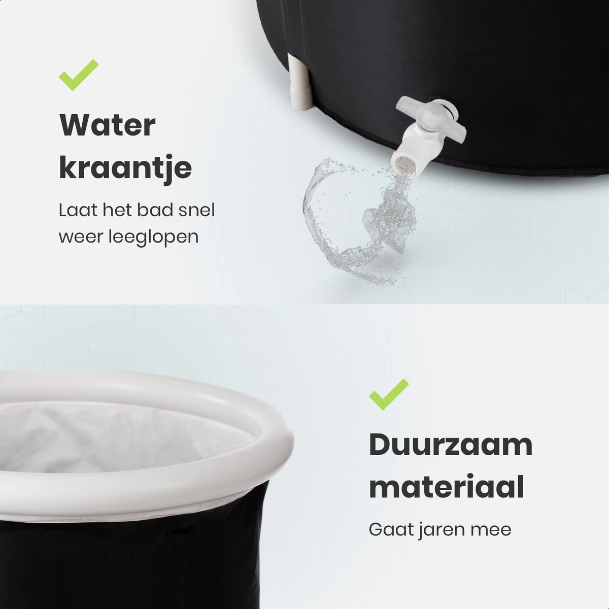 Lagoon® Opblaasbaar Zitbad Voor Volwassenen Bathbucket - Met Relaxing Giftset - Wim Hof Methode - Opvouwbaar & Inklapbaar Spa Bad - Bath Bucket - IJsbad - Opblaasbad - Dompelbad 7 Lagoon® Opblaasbaar Zitbad Voor Volwassenen Bathbucket - Met Relaxing Giftset - Wim Hof Methode - Opvouwbaar & Inklapbaar Spa Bad - Bath Bucket - IJsbad - Opblaasbad - Dompelbad - Afbeelding 7