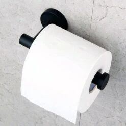 Design Toiletrolhouder - WC Rolhouder - RVS Mat Zwart - Incl. Schroeven -Merkloos Verkoop 1200x1200 280