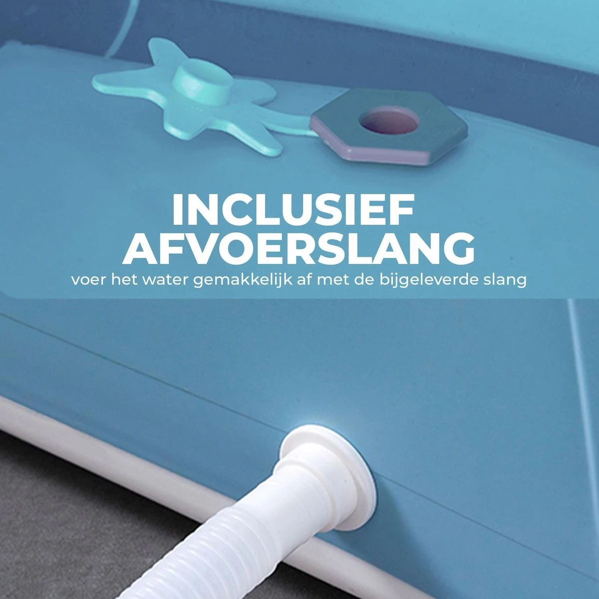 Foresta Opvouwbaar Bad Voor Volwassenen - 150cm - Bath Bucket - Blauw 4 Foresta Opvouwbaar Bad Voor Volwassenen - 150cm - Bath Bucket - Blauw - Afbeelding 4