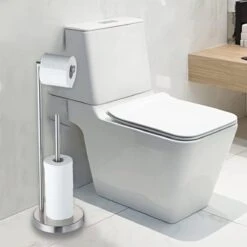 VDN Stainless Wc Rolhouder Staand - Toiletrolhouder En Reserverolhouder - RVS - Geschikt Voor 3+1 WC Papier Rollen - 2 In 1 9 VDN Stainless Wc Rolhouder Staand - Toiletrolhouder En Reserverolhouder - RVS - Geschikt Voor 3+1 WC Papier Rollen - 2 In 1 -Merkloos Verkoop 1200x1200 281