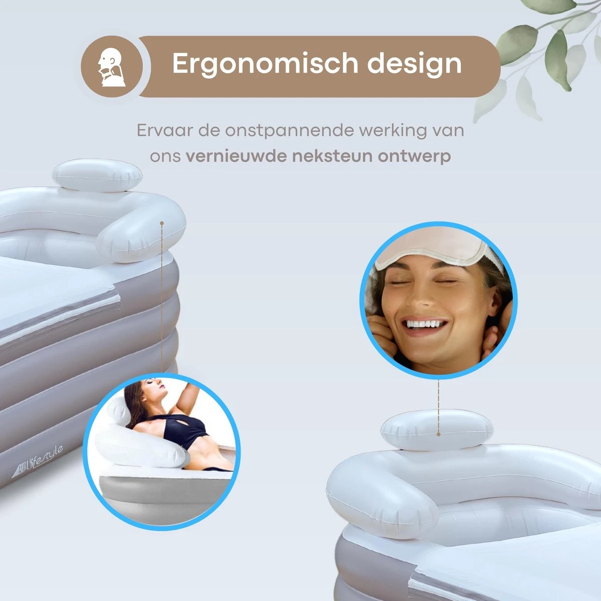 HBKS Lifestyle Bad – Opblaasbaar Ligbad – Bath Bucket – Zitbad Voor Volwassenen - Ijsbad Wim Hof Methode - Badkuip – Ice Bath – Rosegold 3 HBKS Lifestyle Bad – Opblaasbaar Ligbad – Bath Bucket – Zitbad Voor Volwassenen - Ijsbad Wim Hof Methode - Badkuip – Ice Bath – Rosegold - Afbeelding 3