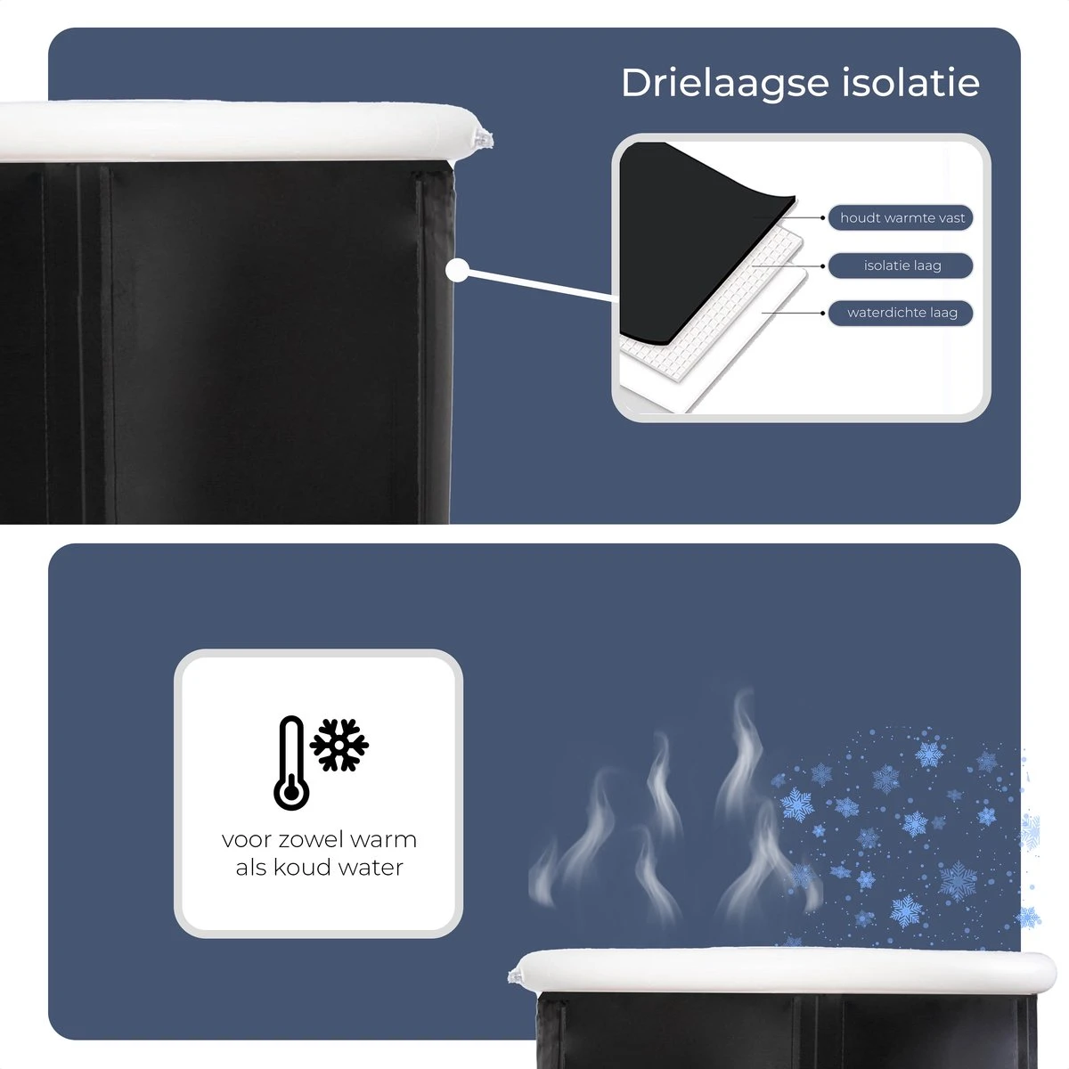 AYOO® Zitbad - Opblaasbaar Bad - Opvouwbaar Bad - IJsbad - Badkuip - Zitbad Voor Volwassenen - Bathtub - Zitbaden - Bath Bucket - Wim Hof Methode - Inclusief Voetpomp - Zwart 2 AYOO® Zitbad - Opblaasbaar Bad - Opvouwbaar Bad - IJsbad - Badkuip - Zitbad Voor Volwassenen - Bathtub - Zitbaden - Bath Bucket - Wim Hof Methode - Inclusief Voetpomp - Zwart - Afbeelding 2