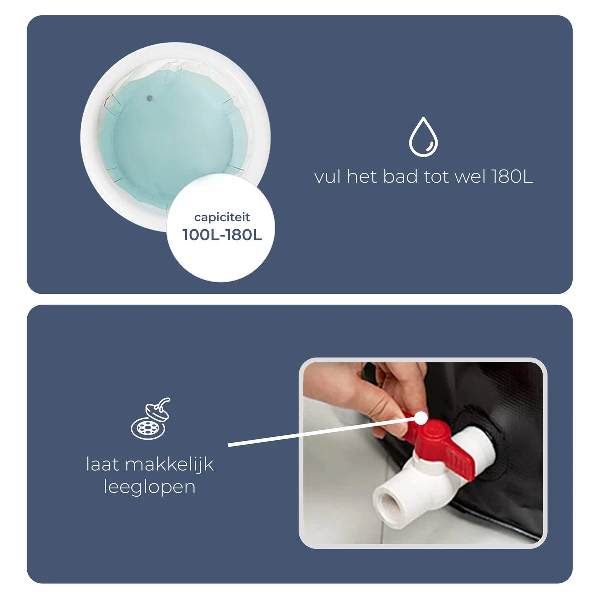 AYOO® Zitbad - Opblaasbaar Bad - Opvouwbaar Bad - IJsbad - Badkuip - Zitbad Voor Volwassenen - Bathtub - Zitbaden - Bath Bucket - Wim Hof Methode - Inclusief Voetpomp - Zwart 3 AYOO® Zitbad - Opblaasbaar Bad - Opvouwbaar Bad - IJsbad - Badkuip - Zitbad Voor Volwassenen - Bathtub - Zitbaden - Bath Bucket - Wim Hof Methode - Inclusief Voetpomp - Zwart - Afbeelding 3