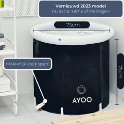 AYOO® Zitbad - Opblaasbaar Bad - Opvouwbaar Bad - IJsbad - Badkuip - Zitbad Voor Volwassenen - Bathtub - Zitbaden - Bath Bucket - Wim Hof Methode - Inclusief Voetpomp - Zwart 13 AYOO® Zitbad - Opblaasbaar Bad - Opvouwbaar Bad - IJsbad - Badkuip - Zitbad Voor Volwassenen - Bathtub - Zitbaden - Bath Bucket - Wim Hof Methode - Inclusief Voetpomp - Zwart -Merkloos Verkoop 1200x1200 2833