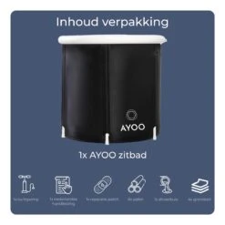 AYOO® Zitbad - Opblaasbaar Bad - Opvouwbaar Bad - IJsbad - Badkuip - Zitbad Voor Volwassenen - Bathtub - Zitbaden - Bath Bucket - Wim Hof Methode - Inclusief Voetpomp - Zwart 15 AYOO® Zitbad - Opblaasbaar Bad - Opvouwbaar Bad - IJsbad - Badkuip - Zitbad Voor Volwassenen - Bathtub - Zitbaden - Bath Bucket - Wim Hof Methode - Inclusief Voetpomp - Zwart -Merkloos Verkoop 1200x1200 2835