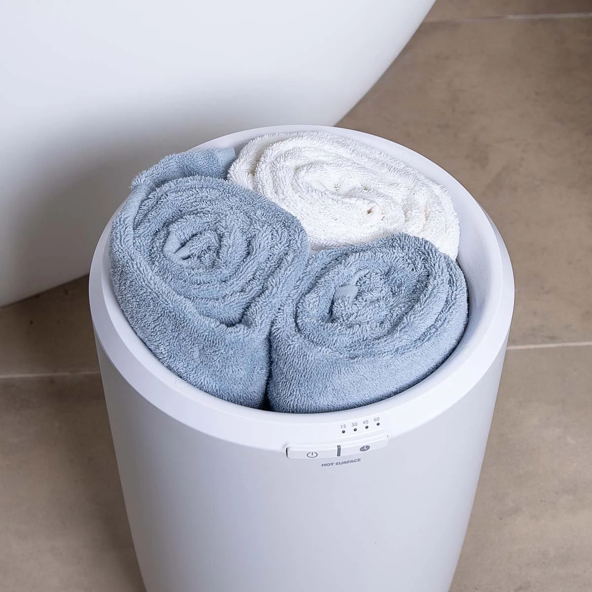 HEBE Towel Heater - Handdoeken Warmer - Welness Thuis - Grijs 5 HEBE Towel Heater - Handdoeken Warmer - Welness Thuis - Grijs - Afbeelding 5