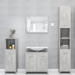VidaXL Badkamerkast 60x33x61 Cm Spaanplaat Betongrijs -Merkloos Verkoop 1200x1200 2895