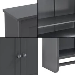 Badkamerkast Steyr Voor Wandmontage 65x48,7x14,5 Cm Donkergrijs 12 Badkamerkast Steyr Voor Wandmontage 65x48,7x14,5 Cm Donkergrijs -Merkloos Verkoop 1200x1200 2912