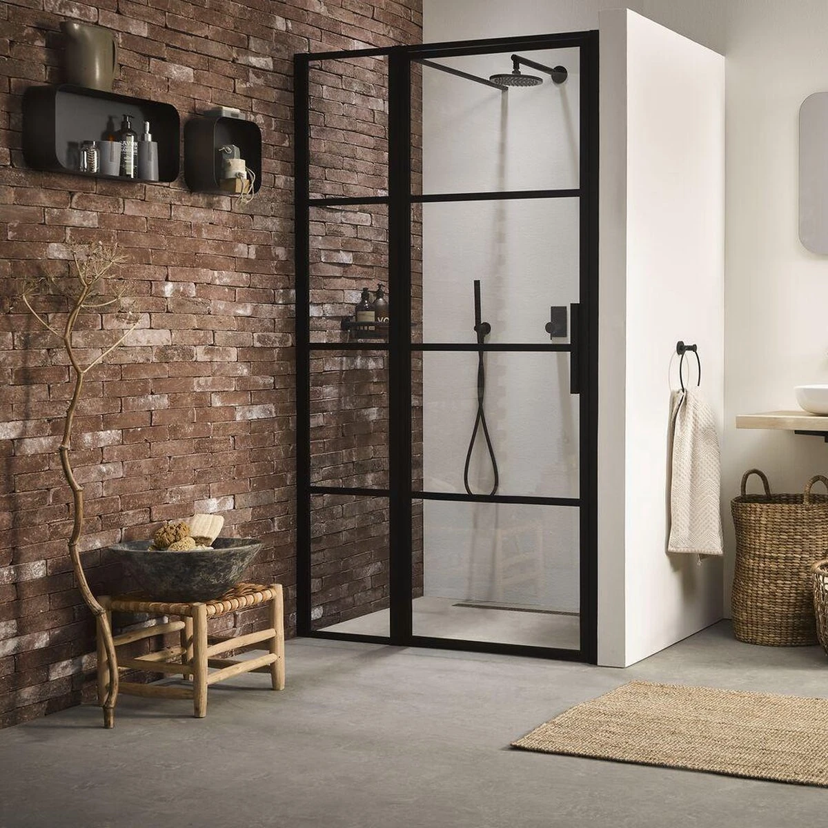 Sealskin Brix - Wandkubus Wandelement Wandrek - 12x24x24 Cm - Metaal - Zwart 5 Sealskin Brix - Wandkubus Wandelement Wandrek - 12x24x24 Cm - Metaal - Zwart - Afbeelding 5