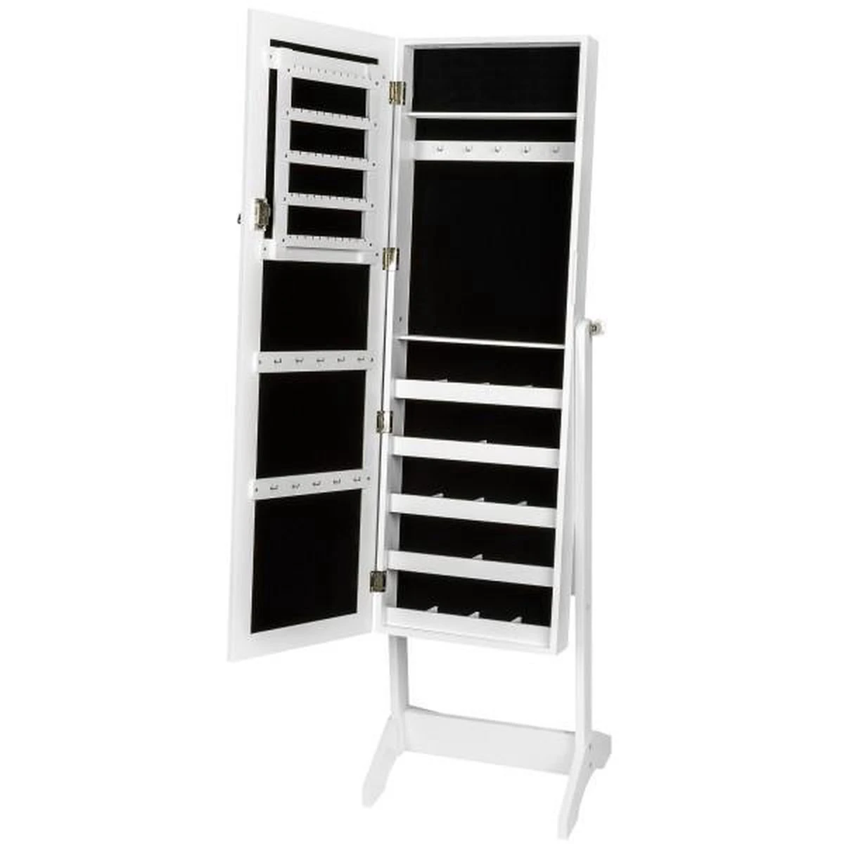 Tectake - Vitrinekast - Wit - MDF 4 Tectake - Vitrinekast - Wit - MDF - Afbeelding 4