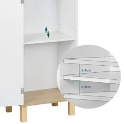 Kamyra® Scandinavisch Badkamermeubel - Badkamerkast, Wastafelmeubel, Opbergkast - Wit - 40x30x180 Cm - MDF 11 Kamyra® Scandinavisch Badkamermeubel - Badkamerkast, Wastafelmeubel, Opbergkast - Wit - 40x30x180 Cm - MDF -Merkloos Verkoop 1200x1200 3095