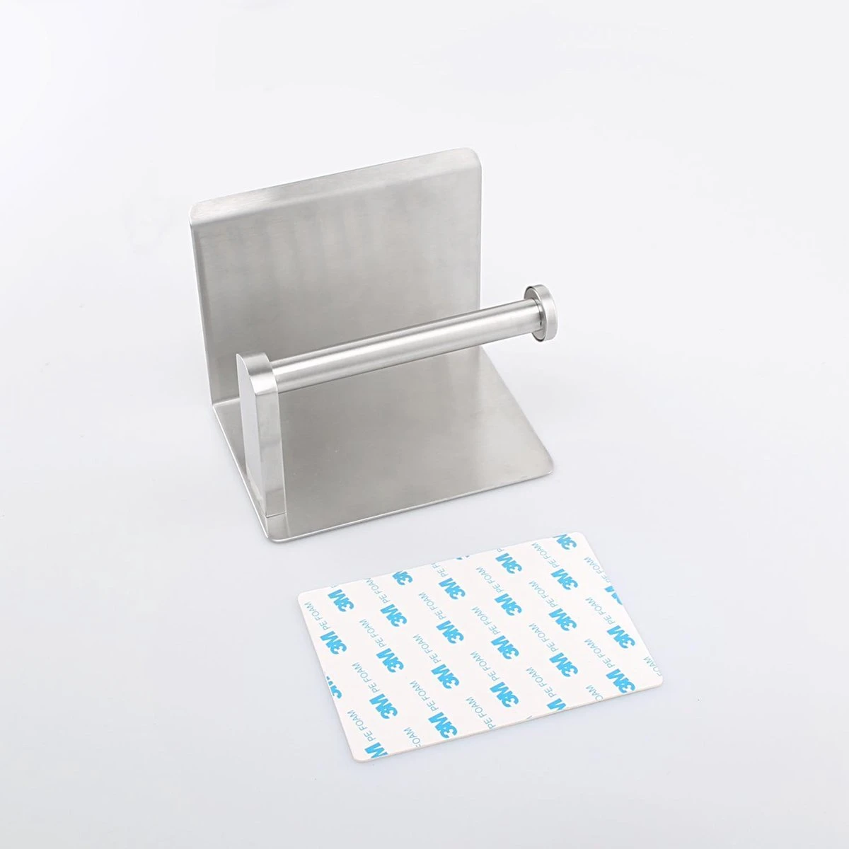 Toiletrolhouder RVS Kleur Met Telefoonhouder - Wc-rol Houder - Mobiele Telefoonhouder - Bevestigen Zonder Boren Toiletrolhouders Met Planchet 2 Toiletrolhouder RVS Kleur Met Telefoonhouder - Wc-rol Houder - Mobiele Telefoonhouder - Bevestigen Zonder Boren Toiletrolhouders Met Planchet - Afbeelding 2