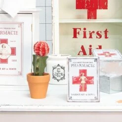 Clayre & Eef Medicijnkastje 24x13x30 Cm Wit Hout Rechthoek Badkamerkast Hangend -Merkloos Verkoop 1200x1200 3110