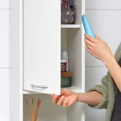 Casaria Badkamerkast - 6 Vakken/ 2 Deuren - Slank En Elegant - Wit -Merkloos Verkoop 1200x1200 3123