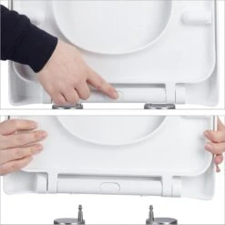 Relaxdays Wc Bril Softclose - D-vorm - Toiletbril Universeel - Toiletdeksel Plastic - Wit 16 Relaxdays Wc Bril Softclose - D-vorm - Toiletbril Universeel - Toiletdeksel Plastic - Wit -Merkloos Verkoop 1200x1200 3194