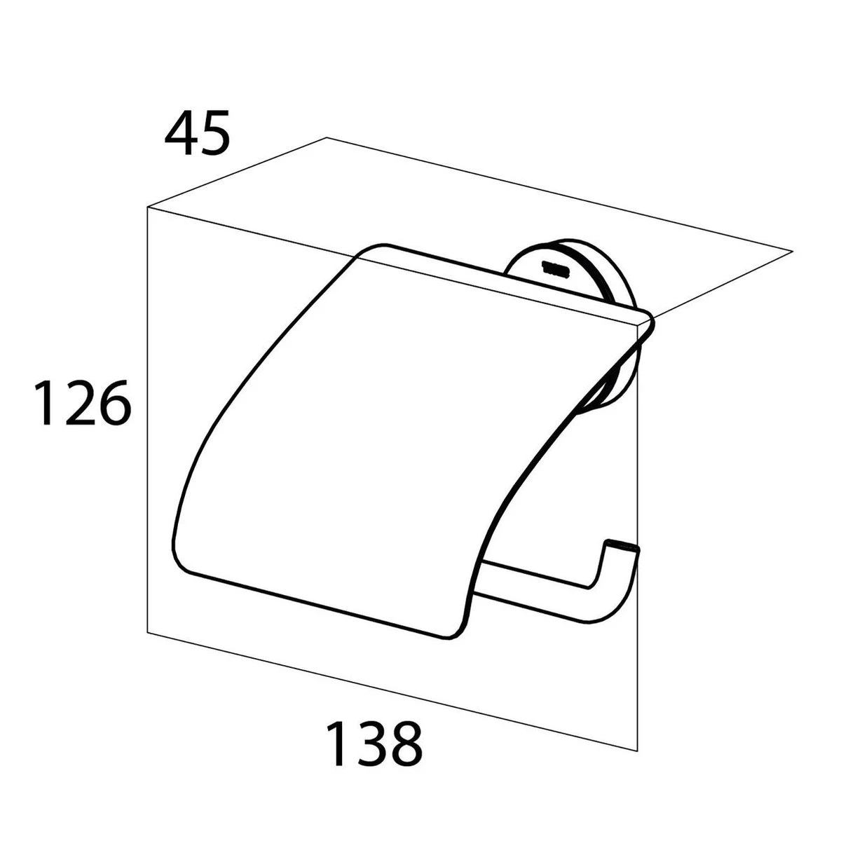 Tiger Urban - Toiletrolhouder Met Klep - Zwart 10 Tiger Urban - Toiletrolhouder Met Klep - Zwart - Afbeelding 10