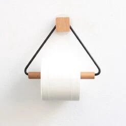 Toiletrolhouder Zonder Boren- Wc Rolhouder - Zuignap - Zelfklevend - Hout -Merkloos Verkoop 1200x1200 330