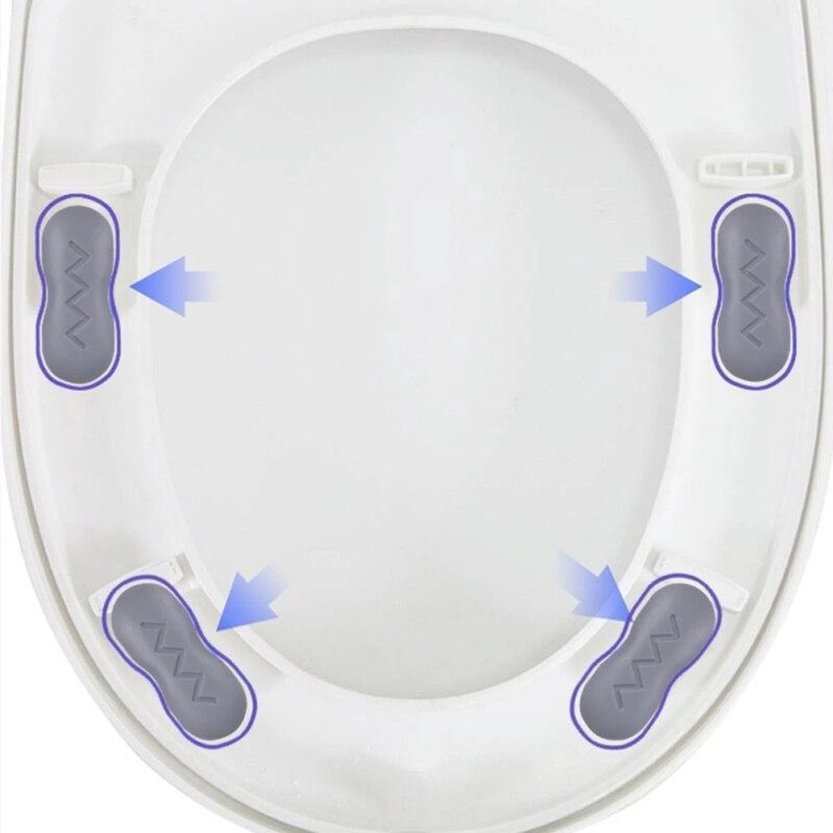 Bidet WC-bril Buffers - Toiletzitting Buffers - Verleng Levensduur Bidet 6 Bidet WC-bril Buffers - Toiletzitting Buffers - Verleng Levensduur Bidet - Afbeelding 6