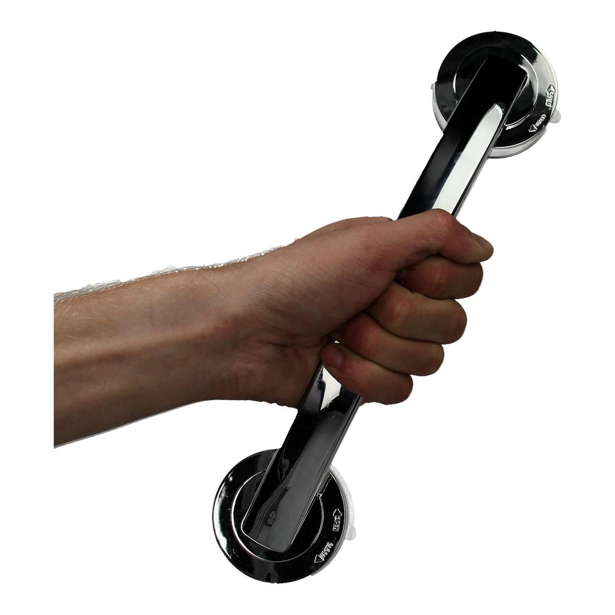 Handgreep Met Zuignap - Deurgreep -Badkamer Handgreep Met Zuignap - Douche - Helping Hand Handvat - Kunstof - Zilver - Groot 6 Handgreep Met Zuignap - Deurgreep -Badkamer Handgreep Met Zuignap - Douche - Helping Hand Handvat - Kunstof - Zilver - Groot - Afbeelding 6