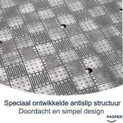 Douchemat Antislip Grijs - 53 X 53 Cm - Antislipmat Douche - Badmat -Merkloos Verkoop 1200x1200 3372