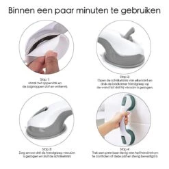 Merkloos Handgreep Met Zuignap Voor Badkamer, Douche En Toilet – Veilige Oplossing Zonder Boorgaten – Veiligheidsgreep – Helping Hand Handvat - 30CM - Handig Hulpmiddel Voor Kinderen En Ouderen -Merkloos Verkoop 1200x1200 3377