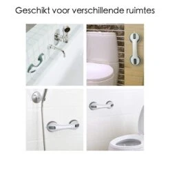 Merkloos Handgreep Met Zuignap Voor Badkamer, Douche En Toilet – Veilige Oplossing Zonder Boorgaten – Veiligheidsgreep – Helping Hand Handvat - 30CM - Handig Hulpmiddel Voor Kinderen En Ouderen -Merkloos Verkoop 1200x1200 3378