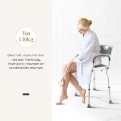 BY JRM Douchestoel En Douchekruk Met Afneembare Rugleuning En Armleuning – 30 Dagen Uitproberen - Anti Slip – Verstelbare Hoogte - Douchekrukje - Grijs 23 BY JRM Douchestoel En Douchekruk Met Afneembare Rugleuning En Armleuning – 30 Dagen Uitproberen - Anti Slip – Verstelbare Hoogte - Douchekrukje - Grijs -Merkloos Verkoop 1200x1200 3396