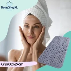 The Original - Douchemat Antislip - Grijs - 88x40cm - Antislipmat Badmat Voor Bad & Douche - Anti Slip Mat Met Zuignappen 14 The Original - Douchemat Antislip - Grijs - 88x40cm - Antislipmat Badmat Voor Bad & Douche - Anti Slip Mat Met Zuignappen -Merkloos Verkoop 1200x1200 3400