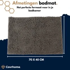 Merkloos Badmat Antislip 40 X 70 Cm - Douchemat - Antislipmat Douche - Extra Zacht - Eenvoudig Wasbaar - Grijs -Merkloos Verkoop 1200x1200 3407