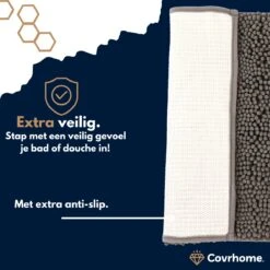 Merkloos Badmat Antislip 40 X 70 Cm - Douchemat - Antislipmat Douche - Extra Zacht - Eenvoudig Wasbaar - Grijs -Merkloos Verkoop 1200x1200 3408