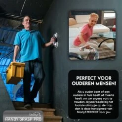 Kunststof Handgreep Voor Badkamer - 30.5cm - Douche Wandbeugel - Geen Boorgaten -Merkloos Verkoop 1200x1200 3413