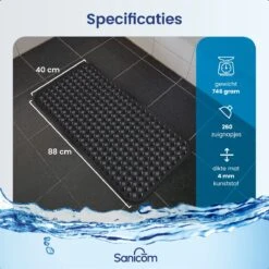 Merkloos Badmat Antislip - Douchemat - Antislipmat Bad - Antislipmat Douche - Schimmelbestendig - Met Zuignappen - Wasbaar - Zwart 14 Merkloos Badmat Antislip - Douchemat - Antislipmat Bad - Antislipmat Douche - Schimmelbestendig - Met Zuignappen - Wasbaar - Zwart -Merkloos Verkoop 1200x1200 3440