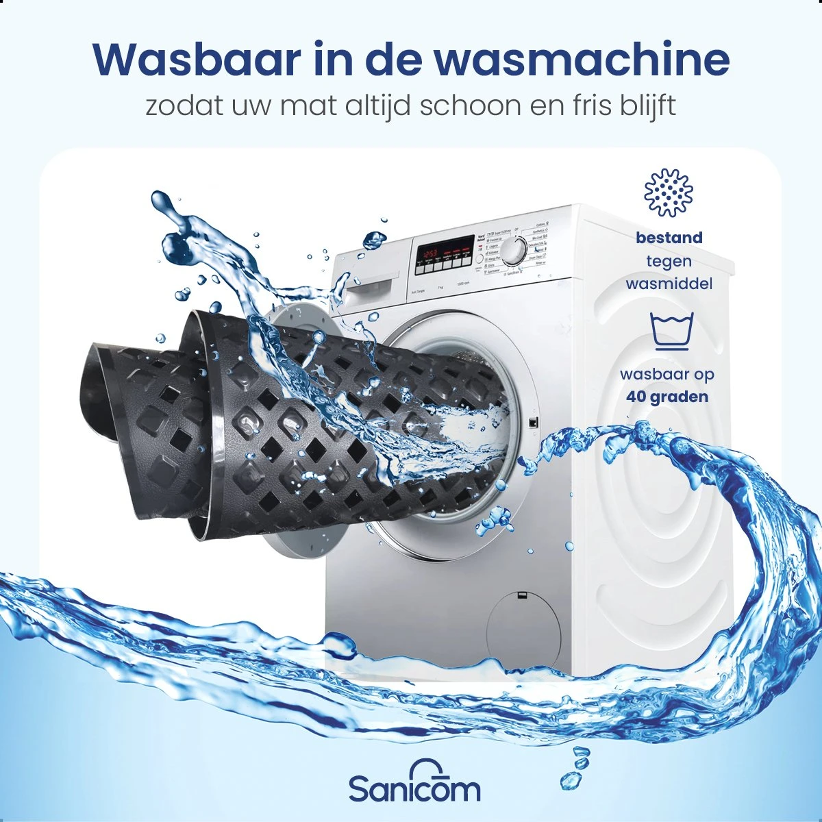 Merkloos Badmat Antislip - Douchemat - Antislipmat Bad - Antislipmat Douche - Schimmelbestendig - Met Zuignappen - Wasbaar - Zwart 7 Merkloos Badmat Antislip - Douchemat - Antislipmat Bad - Antislipmat Douche - Schimmelbestendig - Met Zuignappen - Wasbaar - Zwart - Afbeelding 7