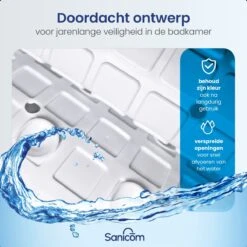 Merkloos Badmat Antislip - Douchemat - Antislipmat Bad - Antislipmat Douche - Schimmelbestendig - Met Zuignappen - Wasbaar - Wit 16 Merkloos Badmat Antislip - Douchemat - Antislipmat Bad - Antislipmat Douche - Schimmelbestendig - Met Zuignappen - Wasbaar - Wit -Merkloos Verkoop 1200x1200 3451