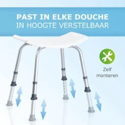 Vivamore Douchekruk - Antislip Douchestoel - In Hoogte Verstelbaar - Max. 150 KG 9 Vivamore Douchekruk - Antislip Douchestoel - In Hoogte Verstelbaar - Max. 150 KG -Merkloos Verkoop 1200x1200 3463
