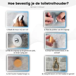 Jelta Toiletrolhouder Zonder Boren- Wc Rolhouder - Zuignap - Zelfklevend - Hout En Touw 17 Jelta Toiletrolhouder Zonder Boren- Wc Rolhouder - Zuignap - Zelfklevend - Hout En Touw -Merkloos Verkoop 1200x1200 347