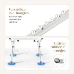 BY JRM Douchestoel En Douchekruk Met Afneembare Rugleuning En Armleuning – 30 Dagen Uitproberen -anti Slip – Verstelbare Hoogte - Douchekrukje - Blauw 17 BY JRM Douchestoel En Douchekruk Met Afneembare Rugleuning En Armleuning – 30 Dagen Uitproberen -anti Slip – Verstelbare Hoogte - Douchekrukje - Blauw -Merkloos Verkoop 1200x1200 3505