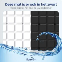 Merkloos Douchemat - Badmat Antislip - Antislipmat Douche - Antislipmat Bad - ​​Schimmelbestendig - Met Zuignappen - Wasbaar - Wit -Merkloos Verkoop 1200x1200 3567