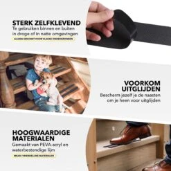 RX Goods 25 Stuks Zelfklevende Anti Slip Strips Stickers – 2 Cm X 20 Cm - Met Schraper – Zwarte Antislip Tape -Merkloos Verkoop 1200x1200 3592