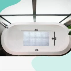 The Original - Douchemat Antislip - Wit - 70x40cm - Antislipmat Badmat Voor Bad & Douche - Anti Slip Mat Met Zuignappen -Merkloos Verkoop 1200x1200 3614