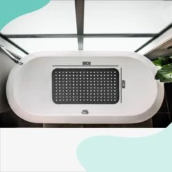 The Original - Douchemat Antislip - Zwart - 88x40cm - Antislipmat Badmat Voor Bad & Douche - Anti Slip Mat Met Zuignappen -Merkloos Verkoop 1200x1200 3633